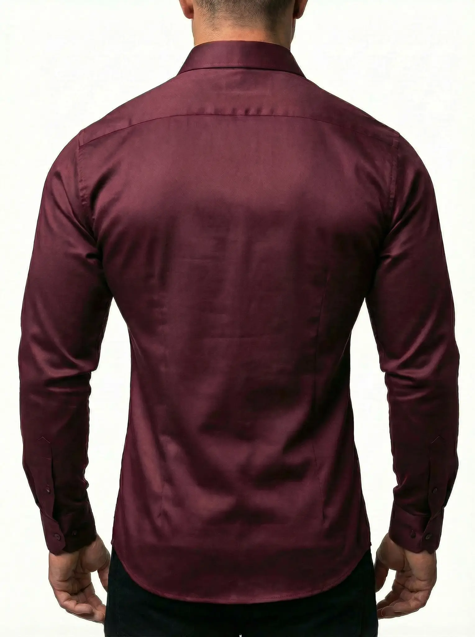 Maroon LaCosta Hemd Rückansicht