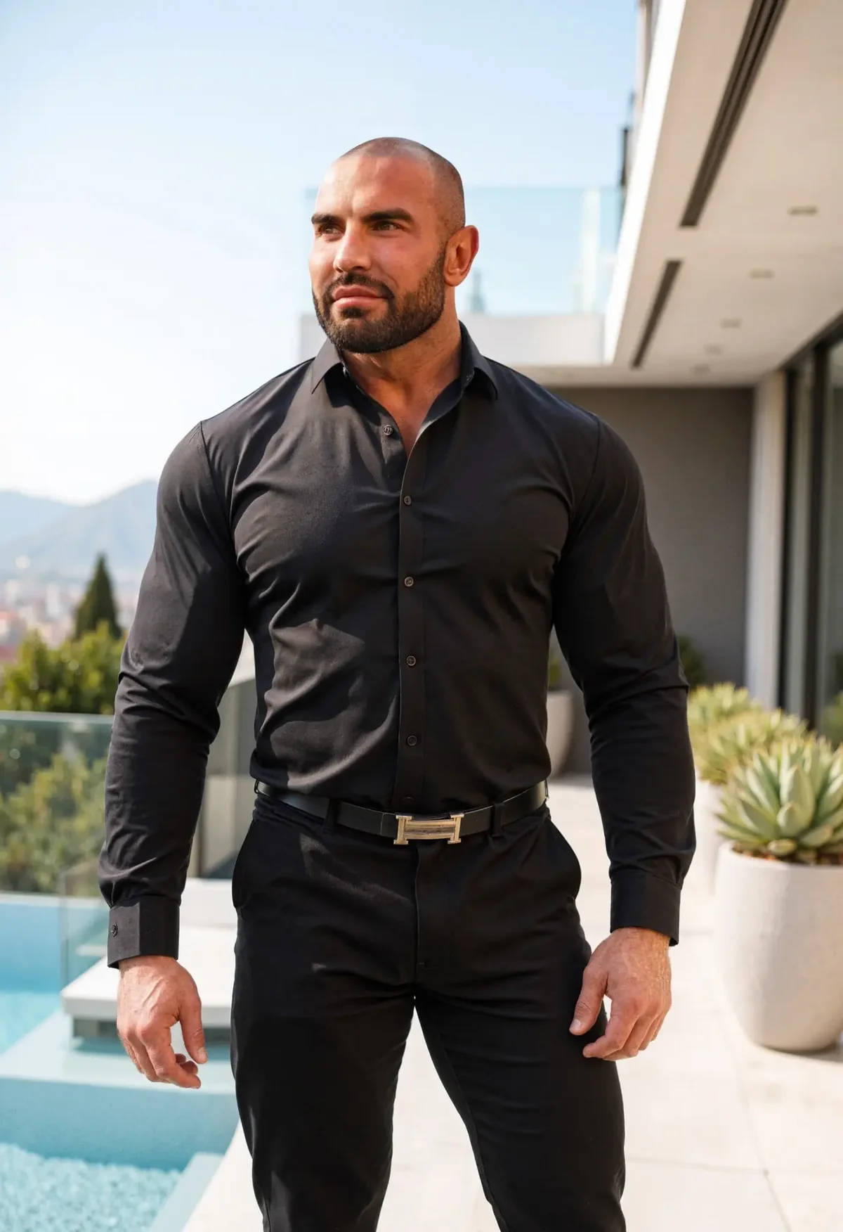 Muscle Fit Hemd für breite Schultern